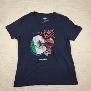 Hard Rock 1971 Hard Rock Hotel‎ Vallarta black T shirt men's L
